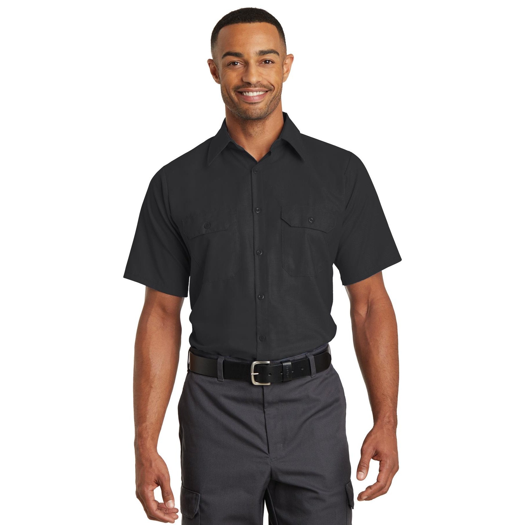 Red Kap-Red Kap® Short Sleeve Solid Ripstop Shirt. SY60-MedTech-1